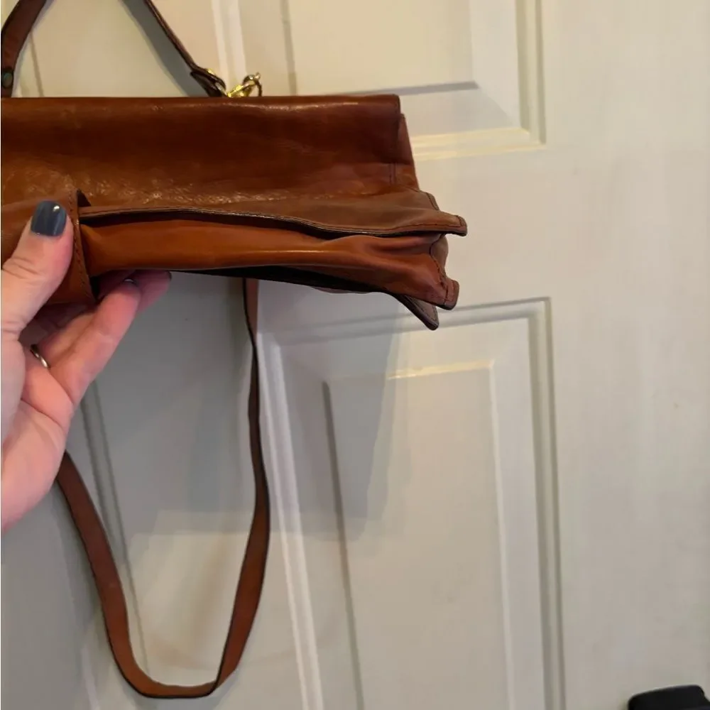 Vintage Parri’s Firenze Tan Leather Women's Laptop Bag